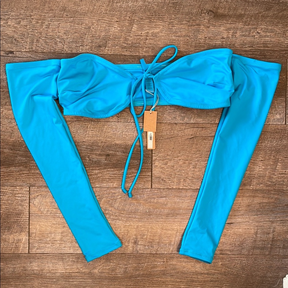 NWT SKIMS long sleeve bikini top